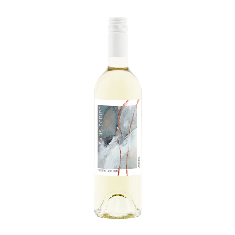 2022 Sans Script White Blend