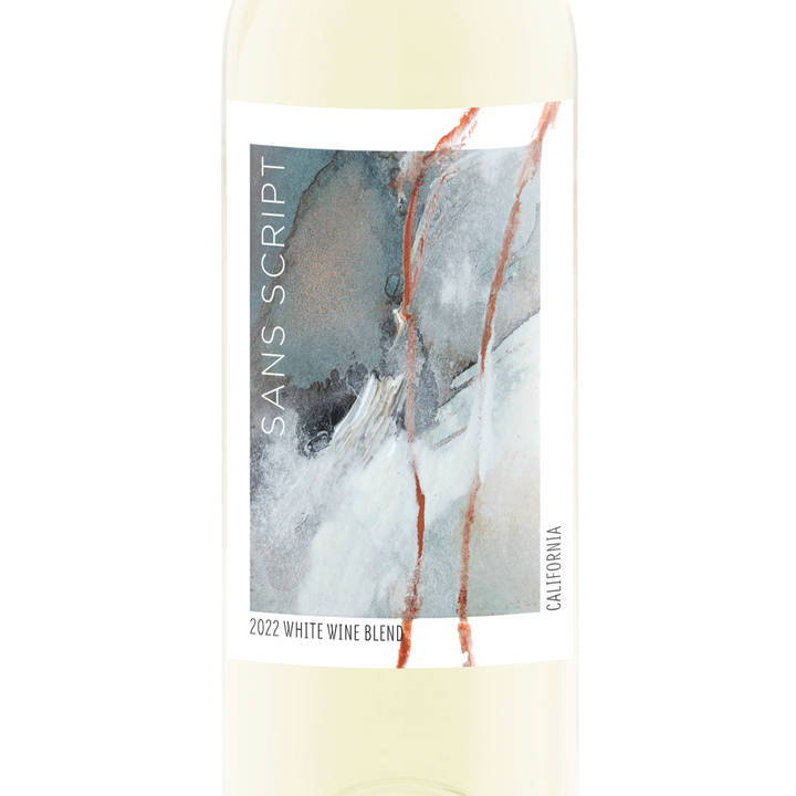 2022 Sans Script White Blend